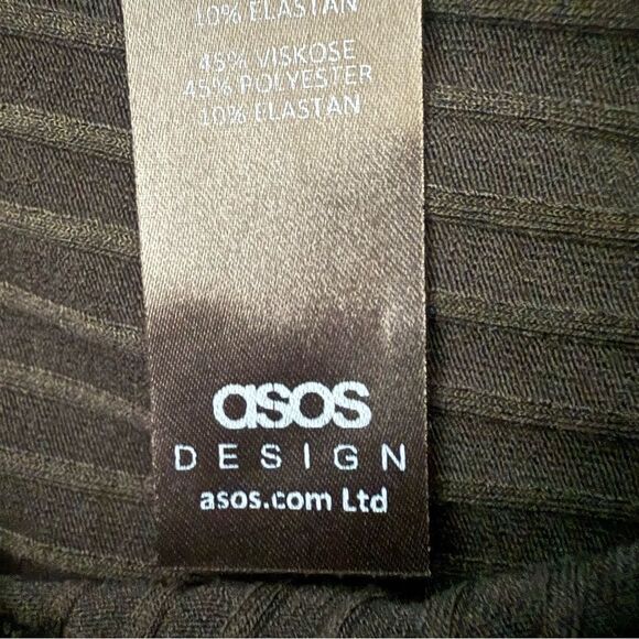 ASOS Design Black Ribbed Tall Leggings - Picture 5 of 5